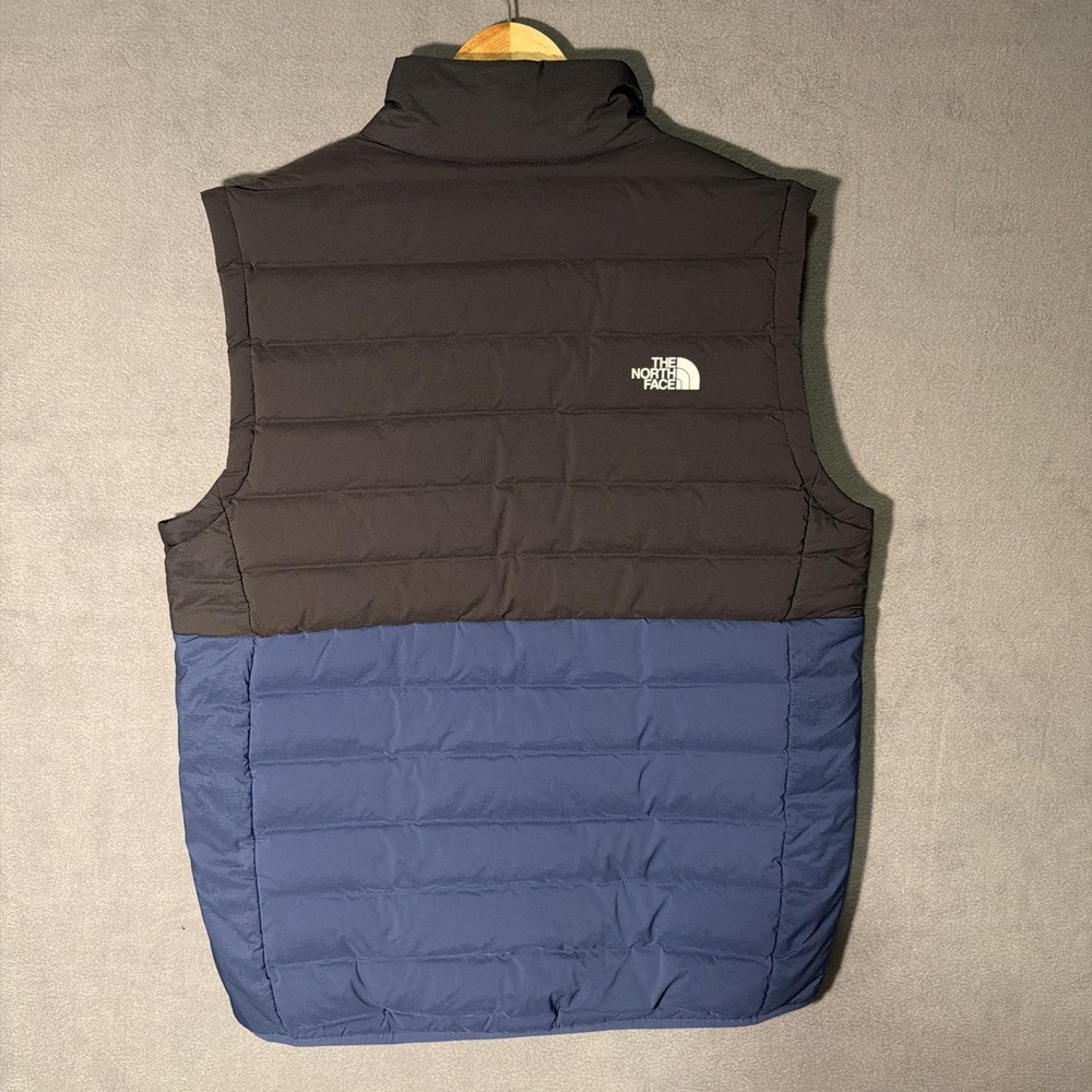 The North Face Mens 600 Fill Down Puffer Vest Size Large Blue Black Full Zip XL - Picture 7 of 9